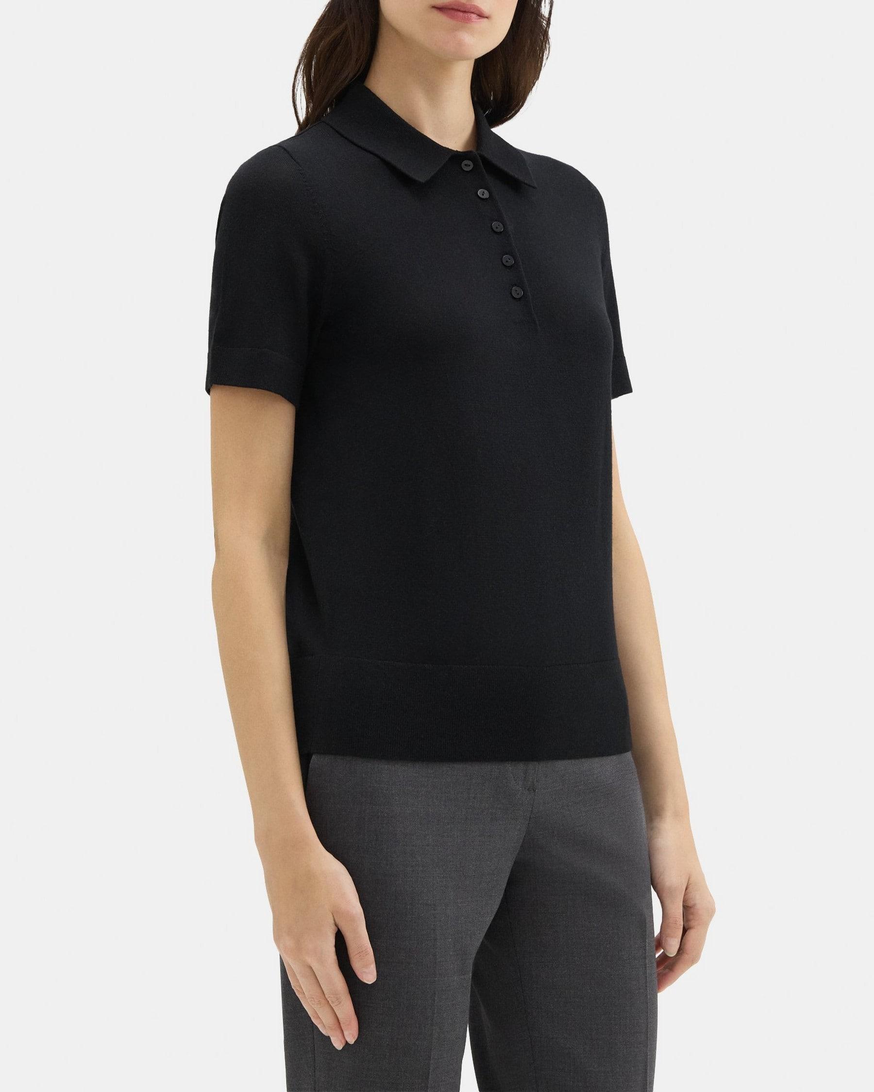 Polo Sweater in Fine Merino Wool Product Image