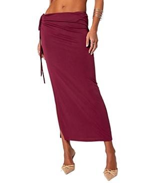 Womens Frankie drawstring slit maxi skirt Product Image