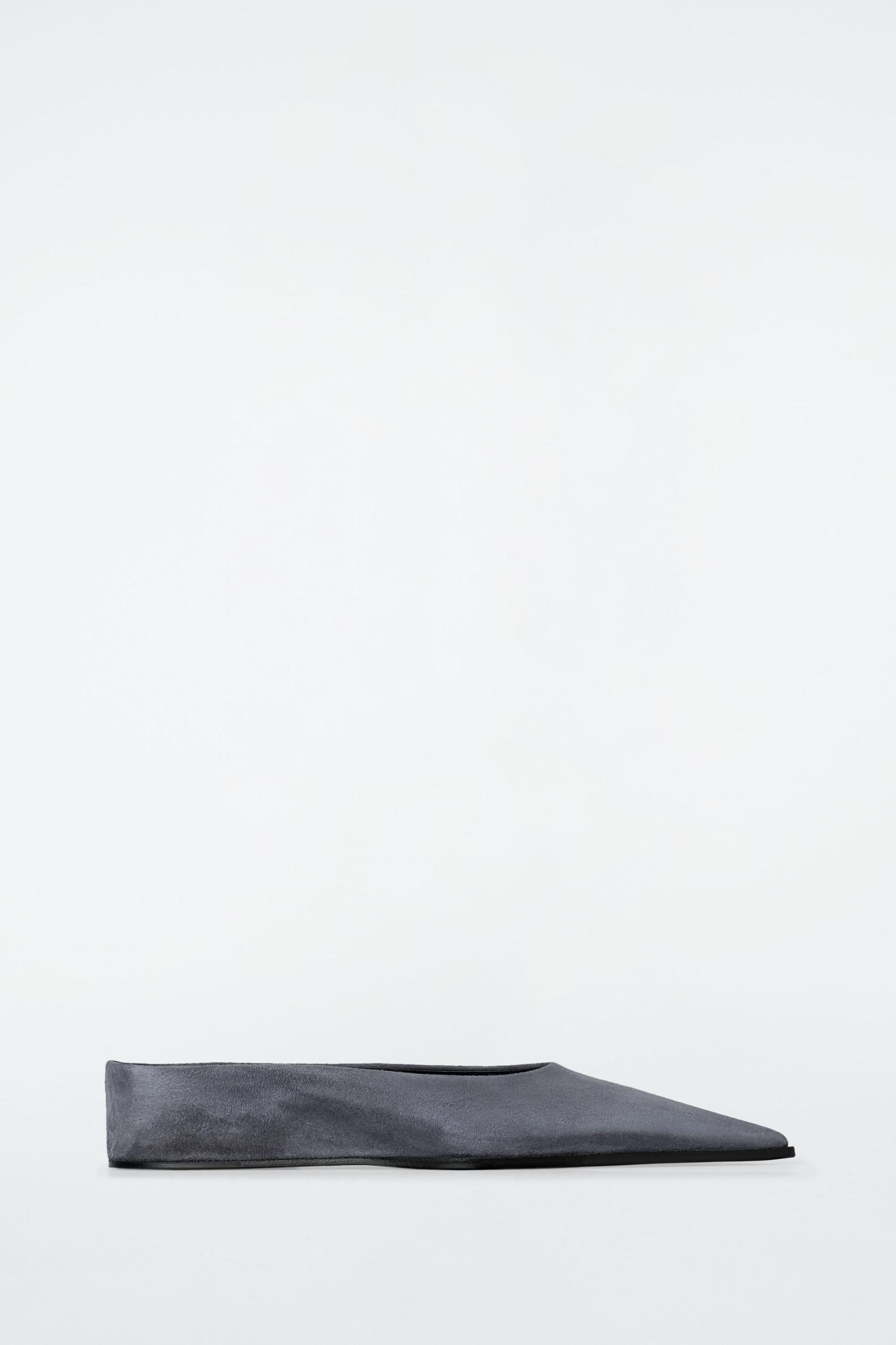 POINTED SUEDE MULES Product Image