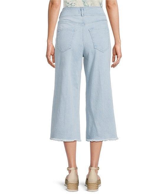 NYDJ Petite Size Brigitte High Waisted Wide Leg Capri Jeans Product Image