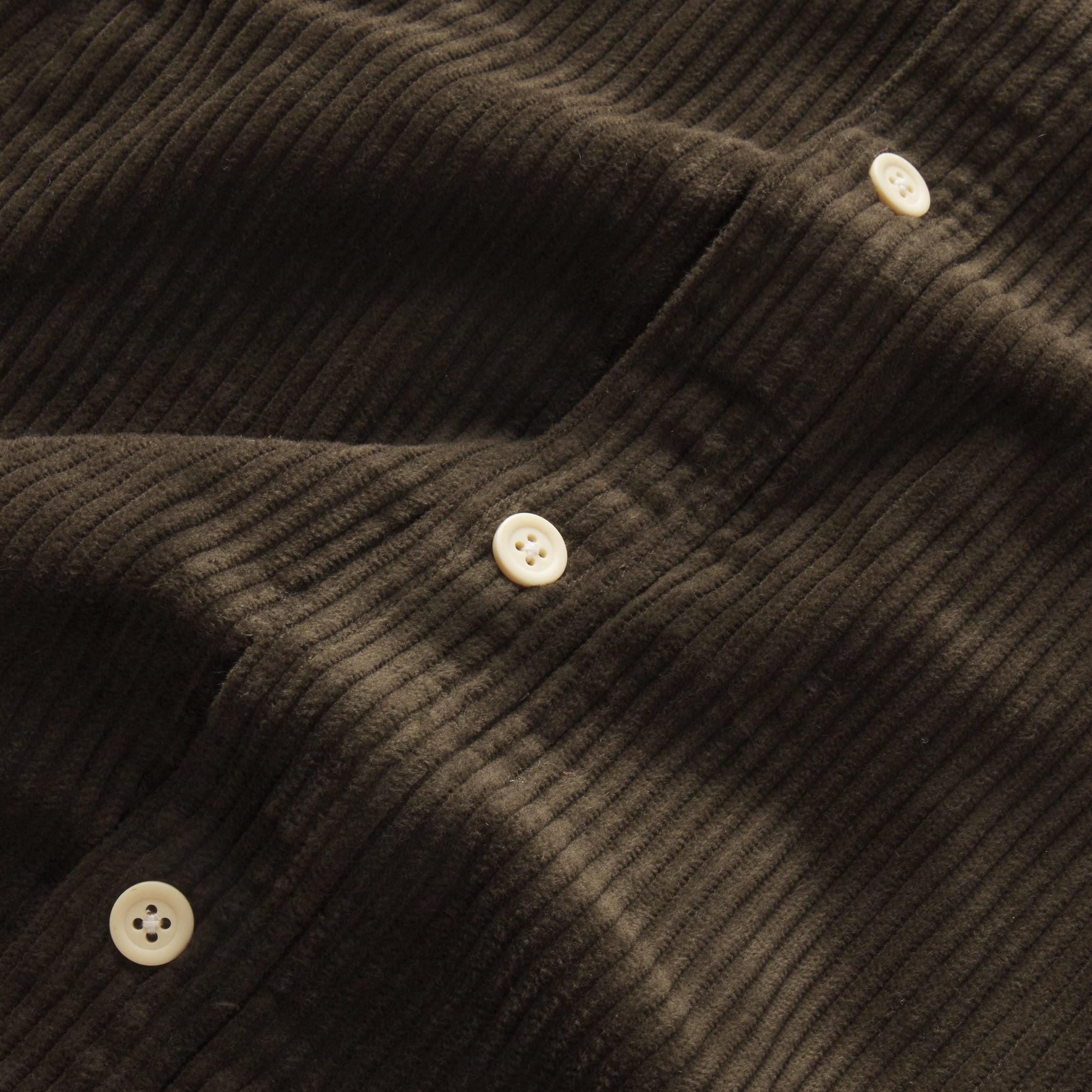 Catalina Rope Cord Shirt Jacket  - Olive Product Image