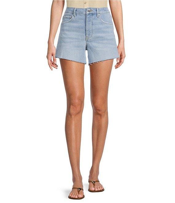 Antonio Melani Bayleigh Raw Hem Mid Rise Denim Shorts Product Image