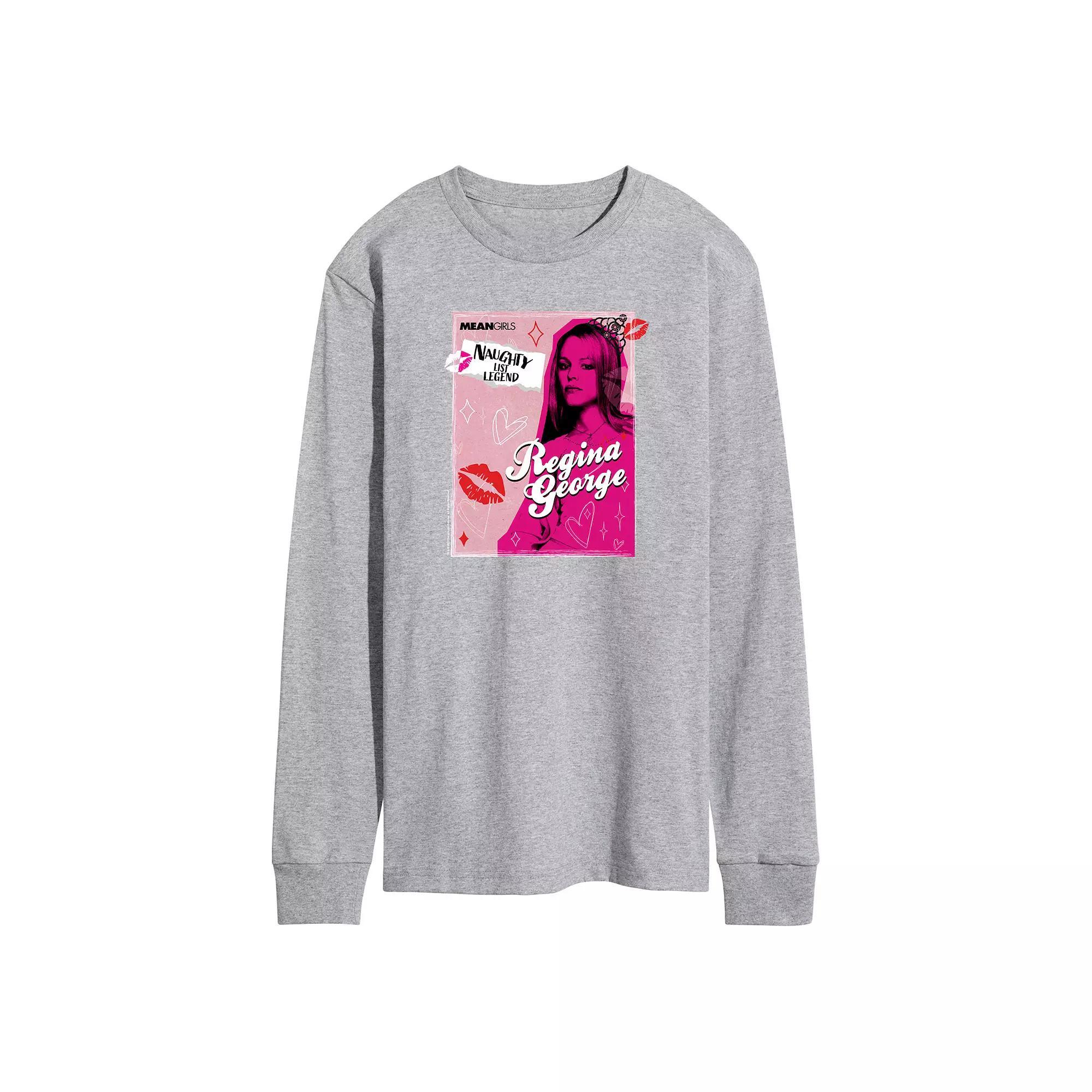 Mens Mean Girls Regina George Naughty List Long Sleeve Graphic Tee Product Image