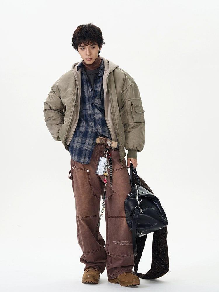 RT No. 12005 WASHED CARPENTER STRAIGHT PANTS Product Image