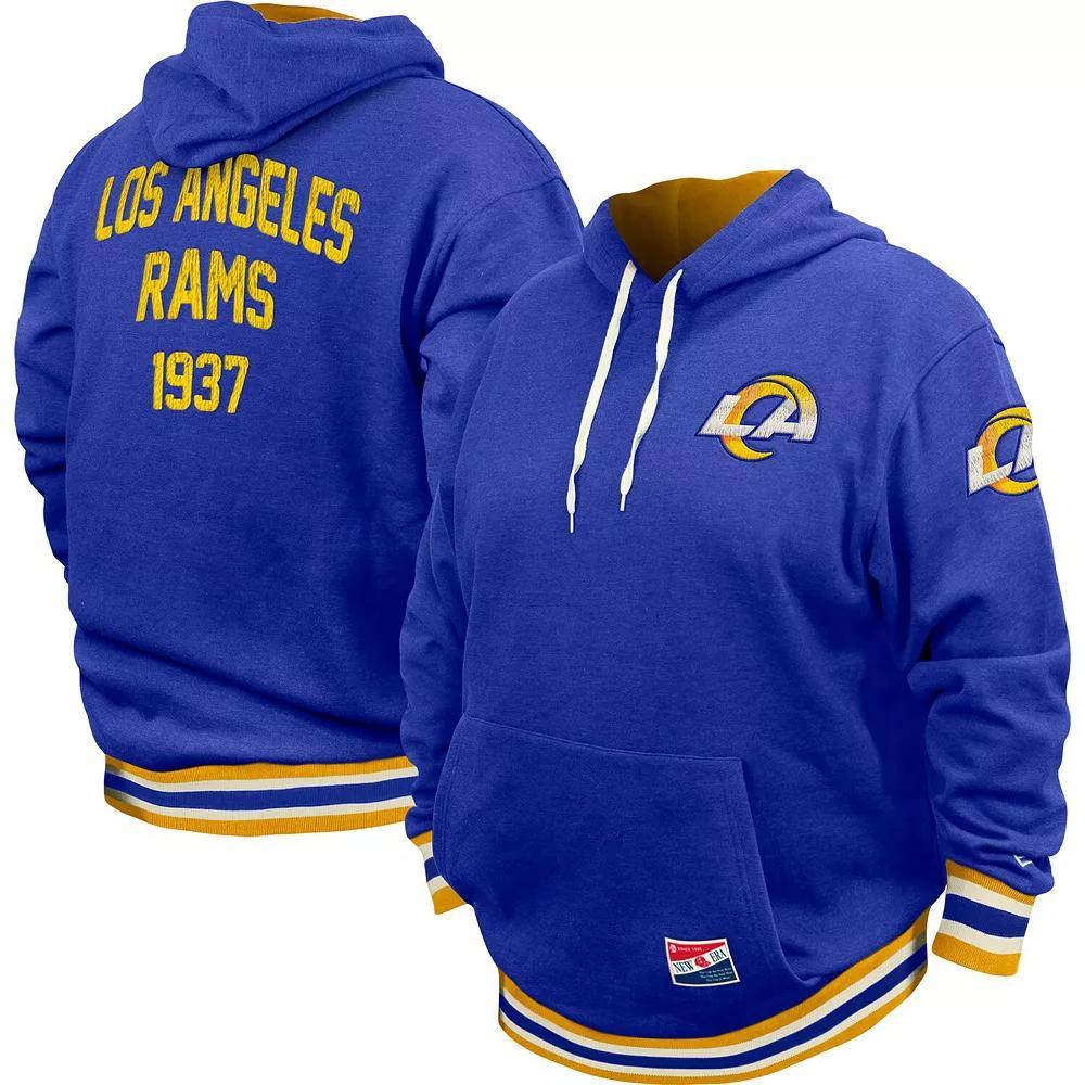 Men's New Era Blue Los Angeles Rams Big & Tall NFL Pullover Hoodie, Size: XLT Product Image