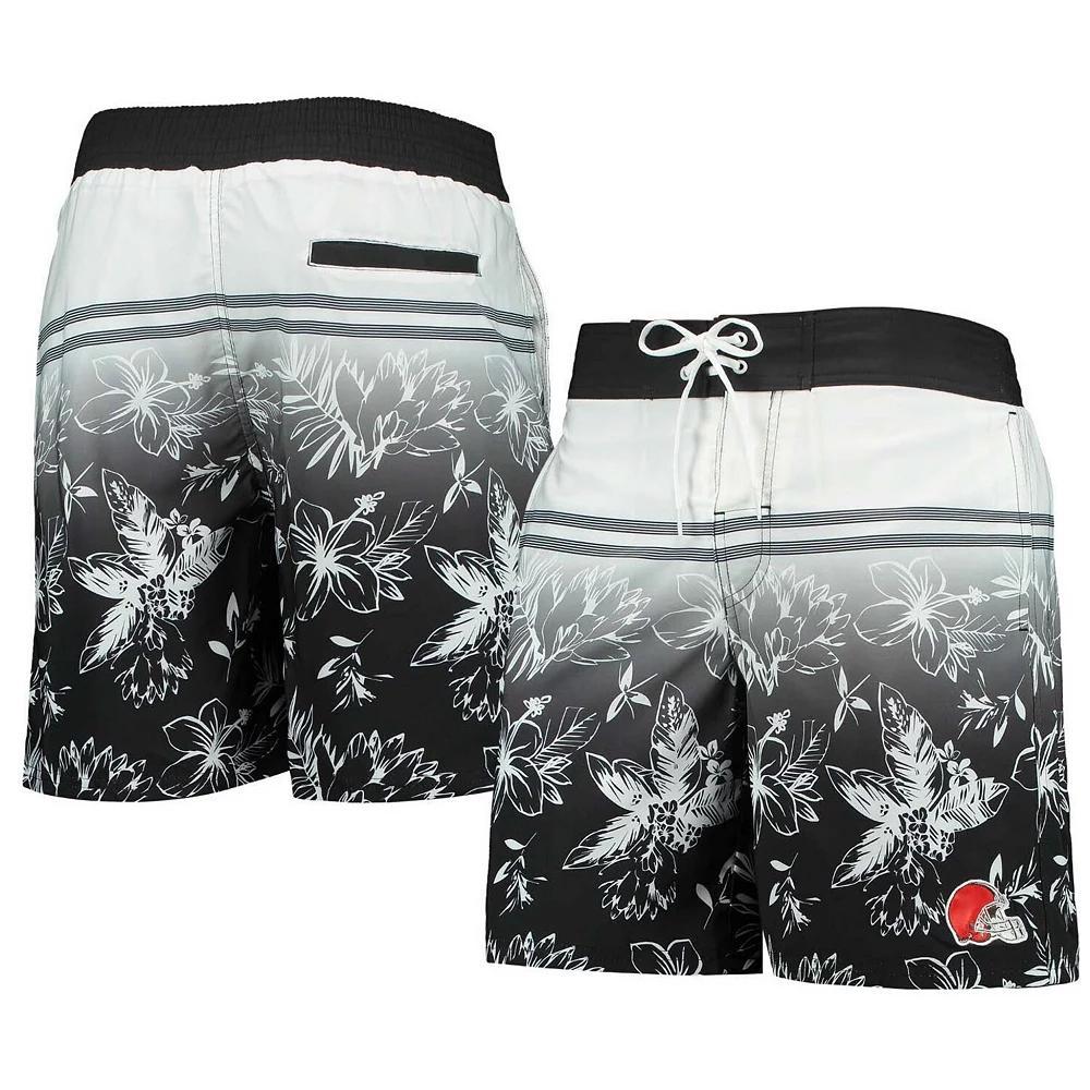Men's G-III Sports by Carl Banks Black Cleveland Browns Island Volley Swim Shorts, Size: 2XL Product Image