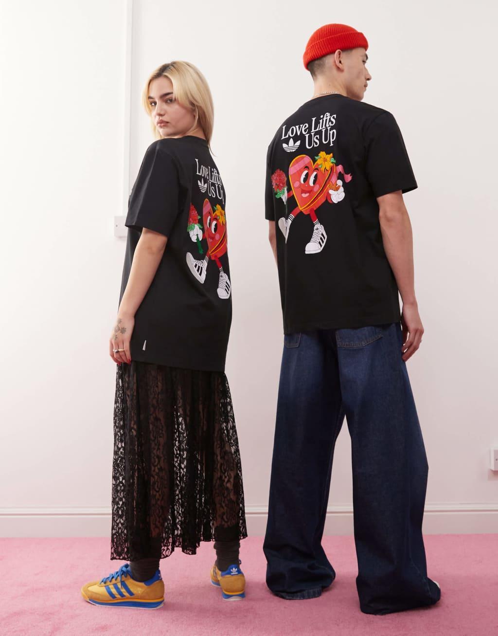 adidas Originals Made By Nelson t-shirt in black Product Image