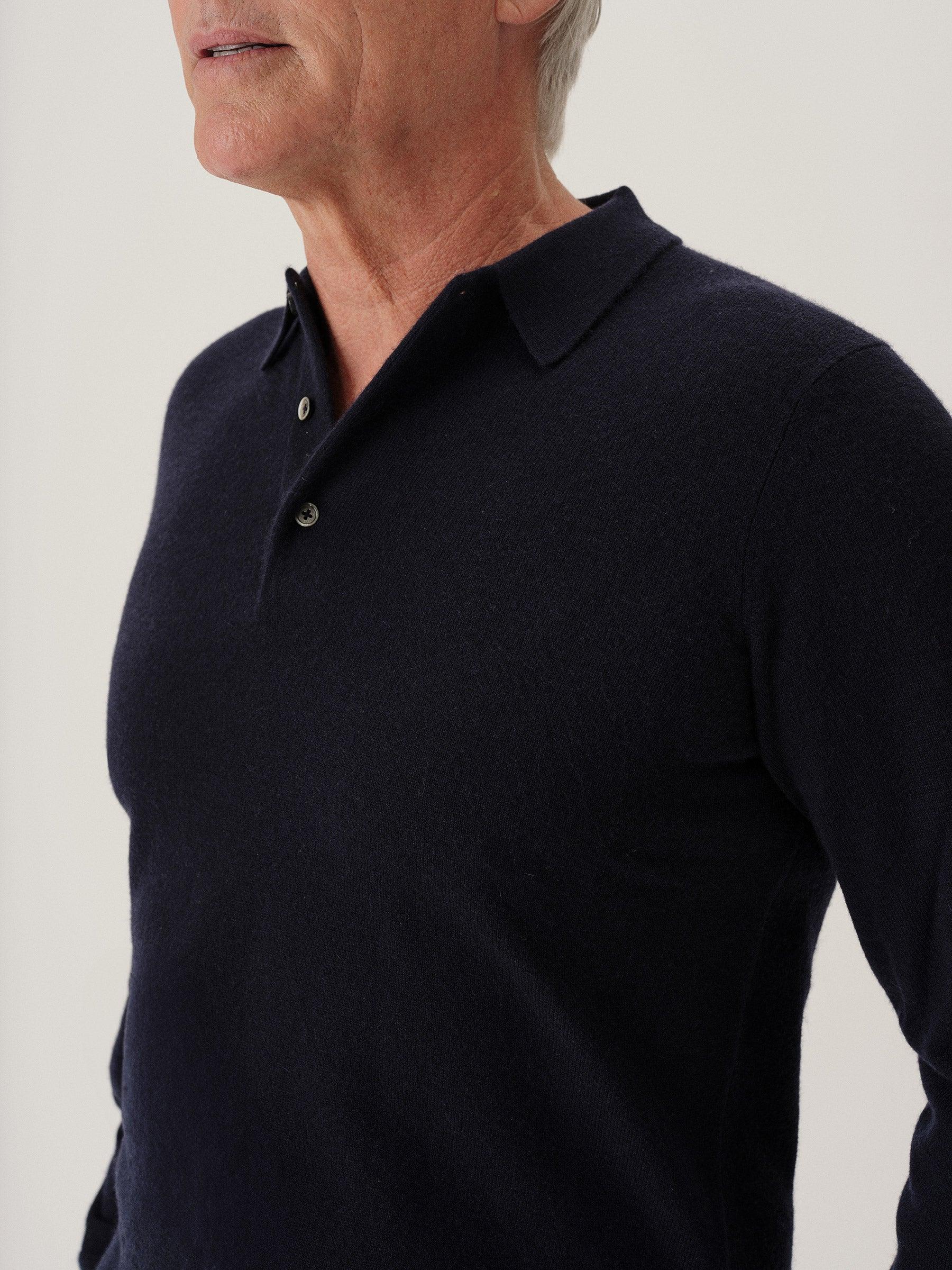 Dress Navy California Cashmere Polo Product Image