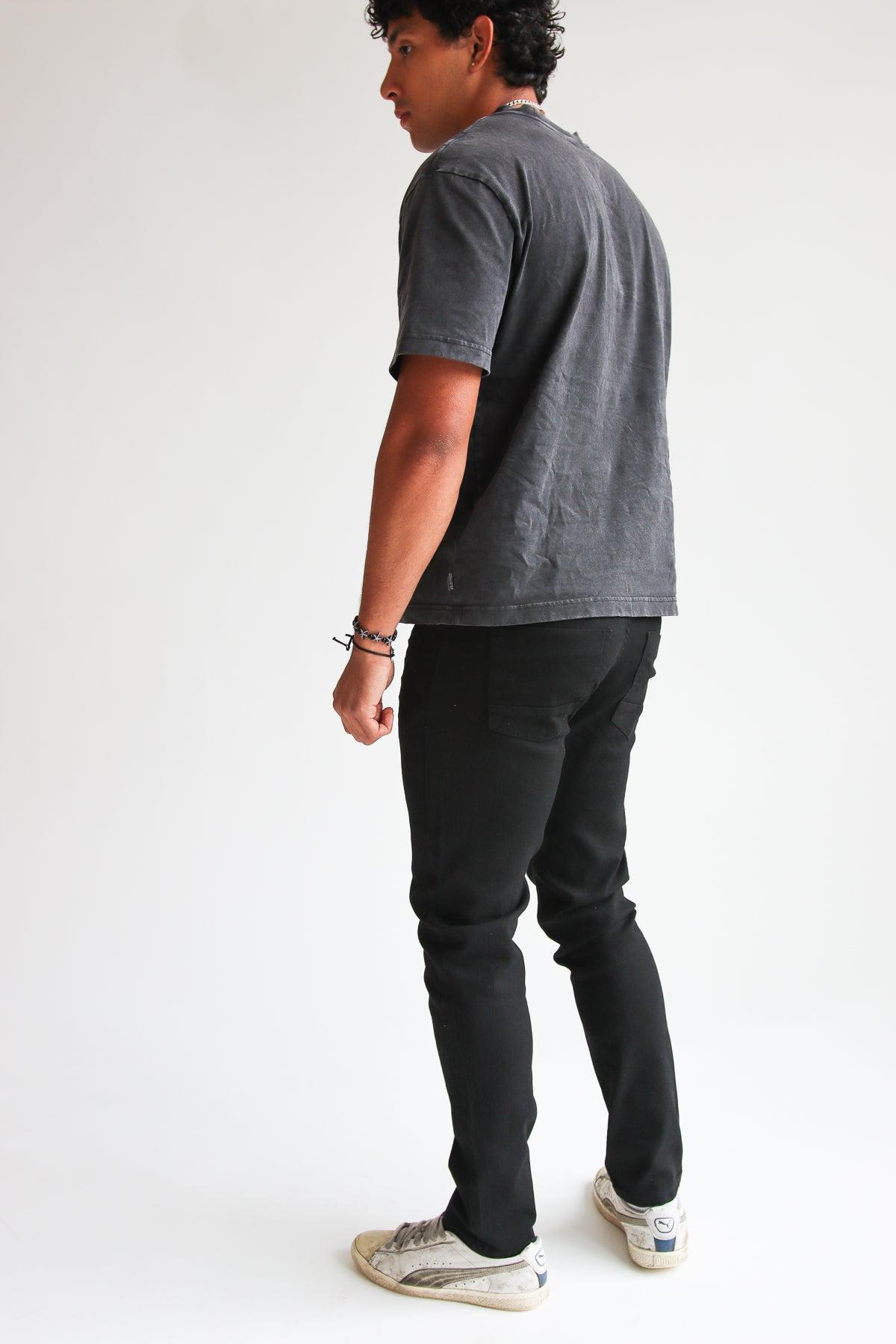 Stretch Black Skinny Jeans Product Image