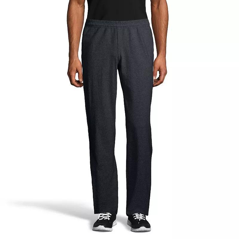 Hanes Essentials Mens Cotton Jersey Pants, 32 Charcoal Heather S Product Image