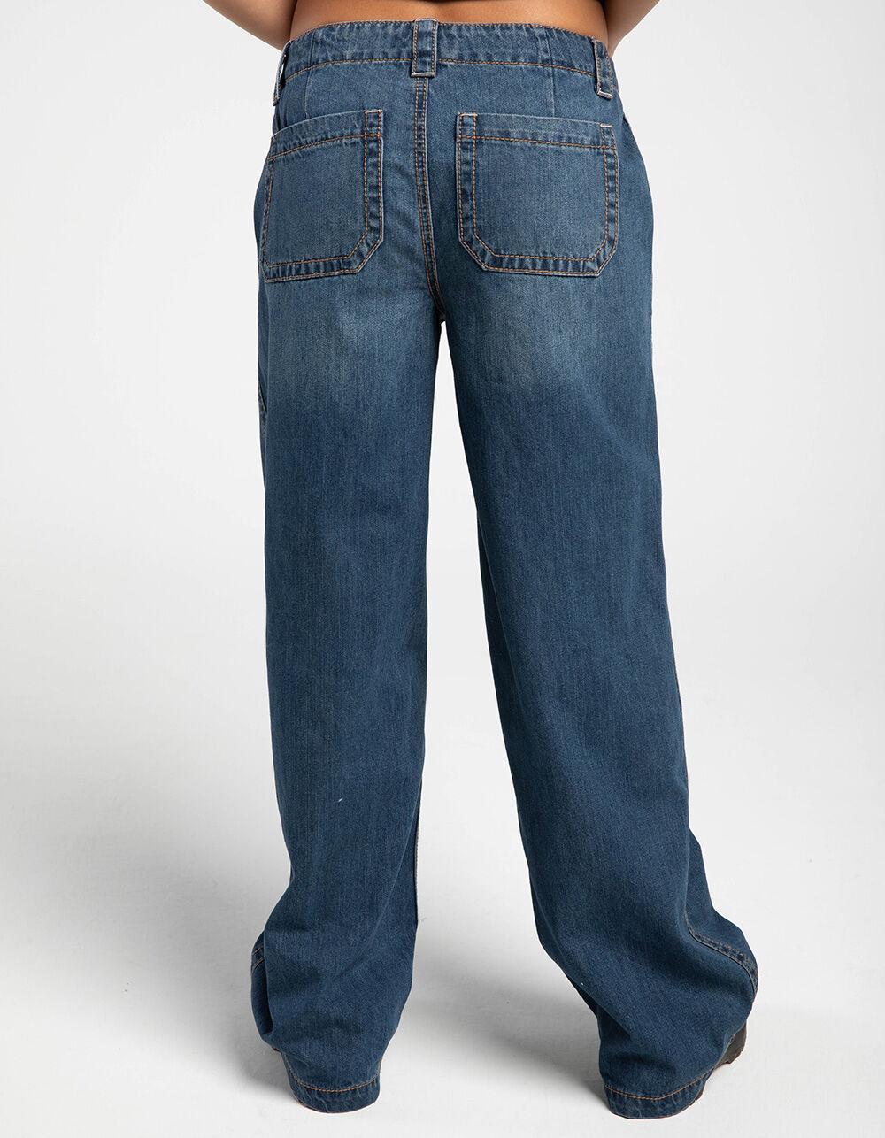 RSQ Womens Low Rise Y2K Baggy Jeans - Dark Wash Product Image