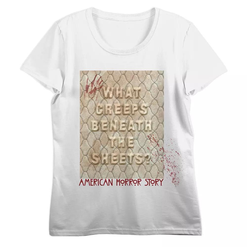 Juniors' American Horror Story Graphic T-Shirt, Women's, Size: Small, White Product Image