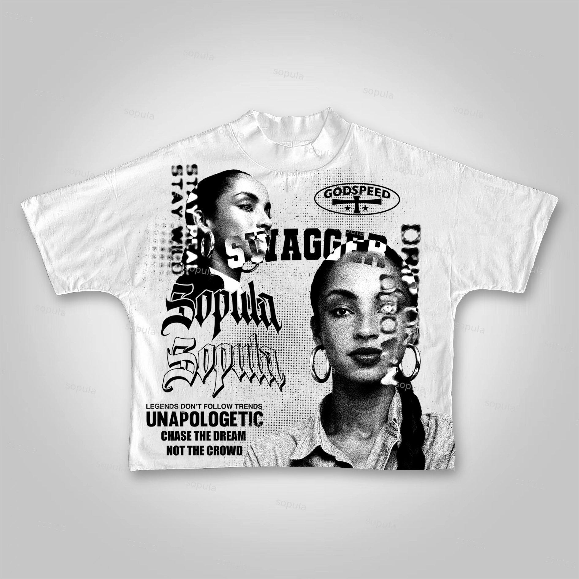 Sopula Sade Adu Swagger Vintage Graphics Cropped T-shirts Product Image