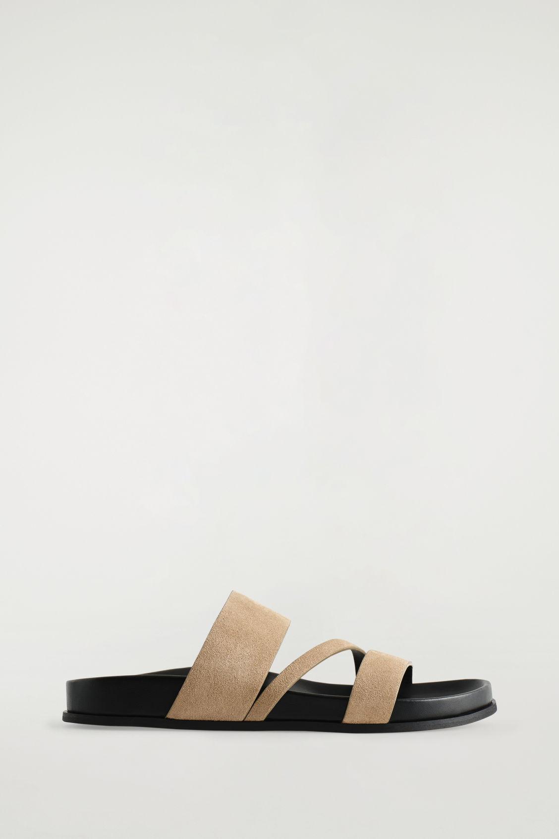 MULTI-STRAP SUEDE SANDALS Product Image