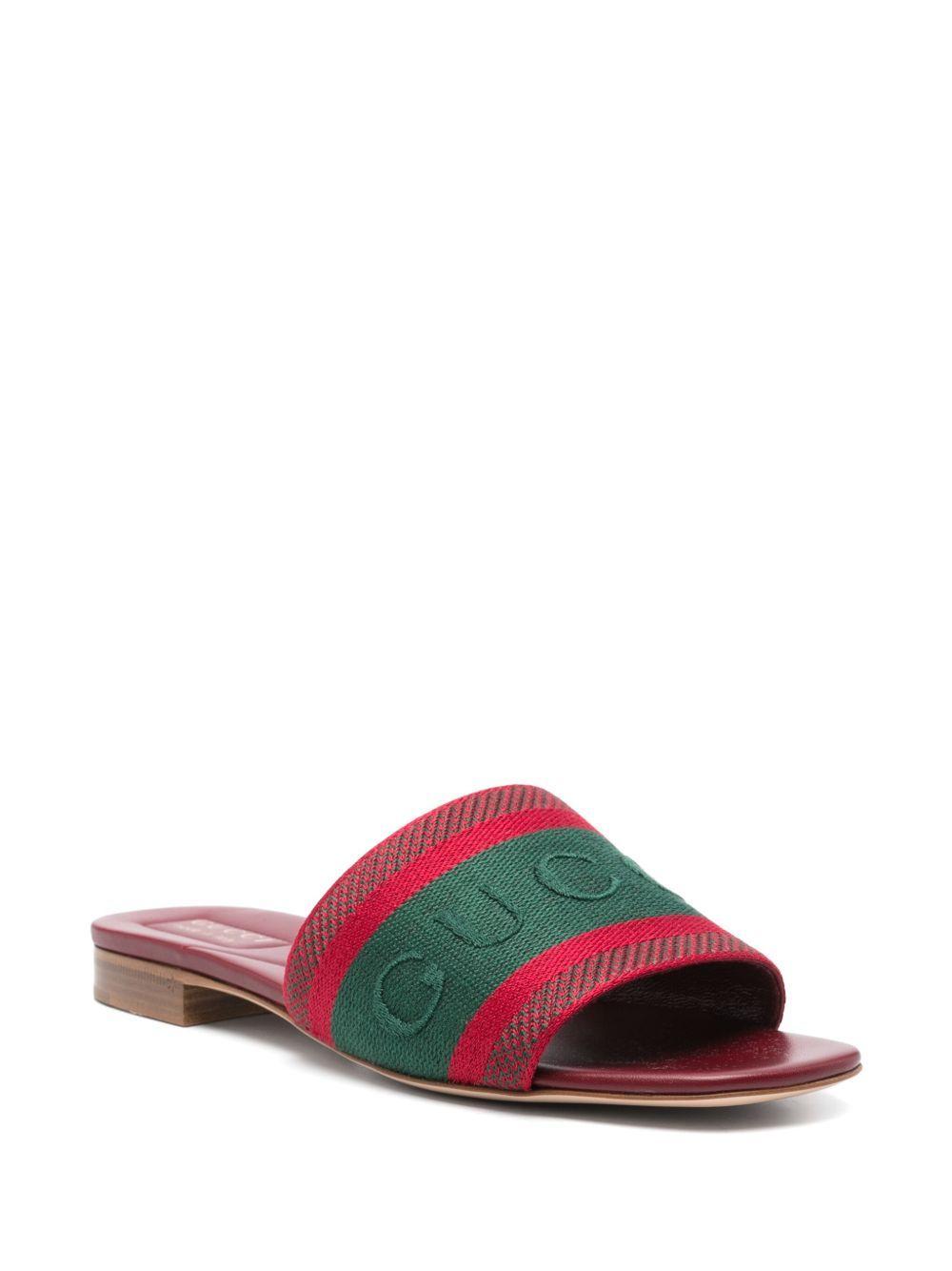 logo-motif flat sandals Product Image