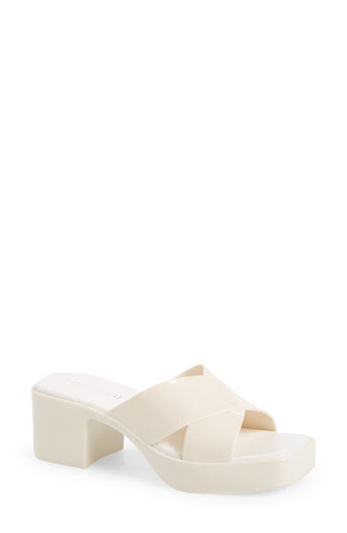 Jeffrey Campbell Womens Bubblegum Jelly Platform High Heel Slide Sandals Product Image