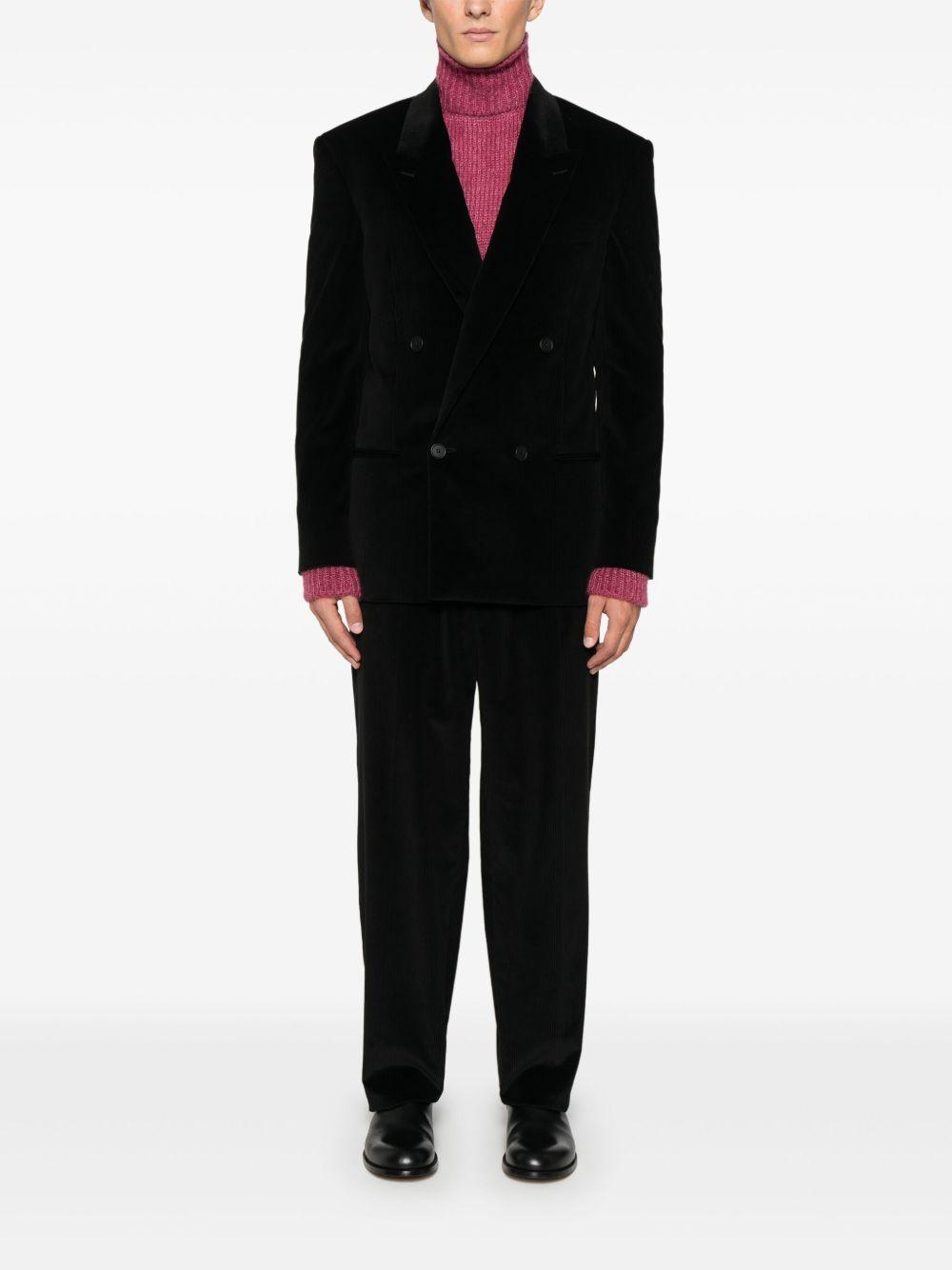 THE ROW Kaol Cotton Tapered Pants In Black Product Image