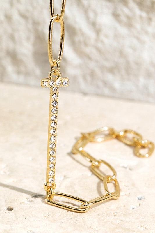 Crystal Initial Letter Bracelet Product Image
