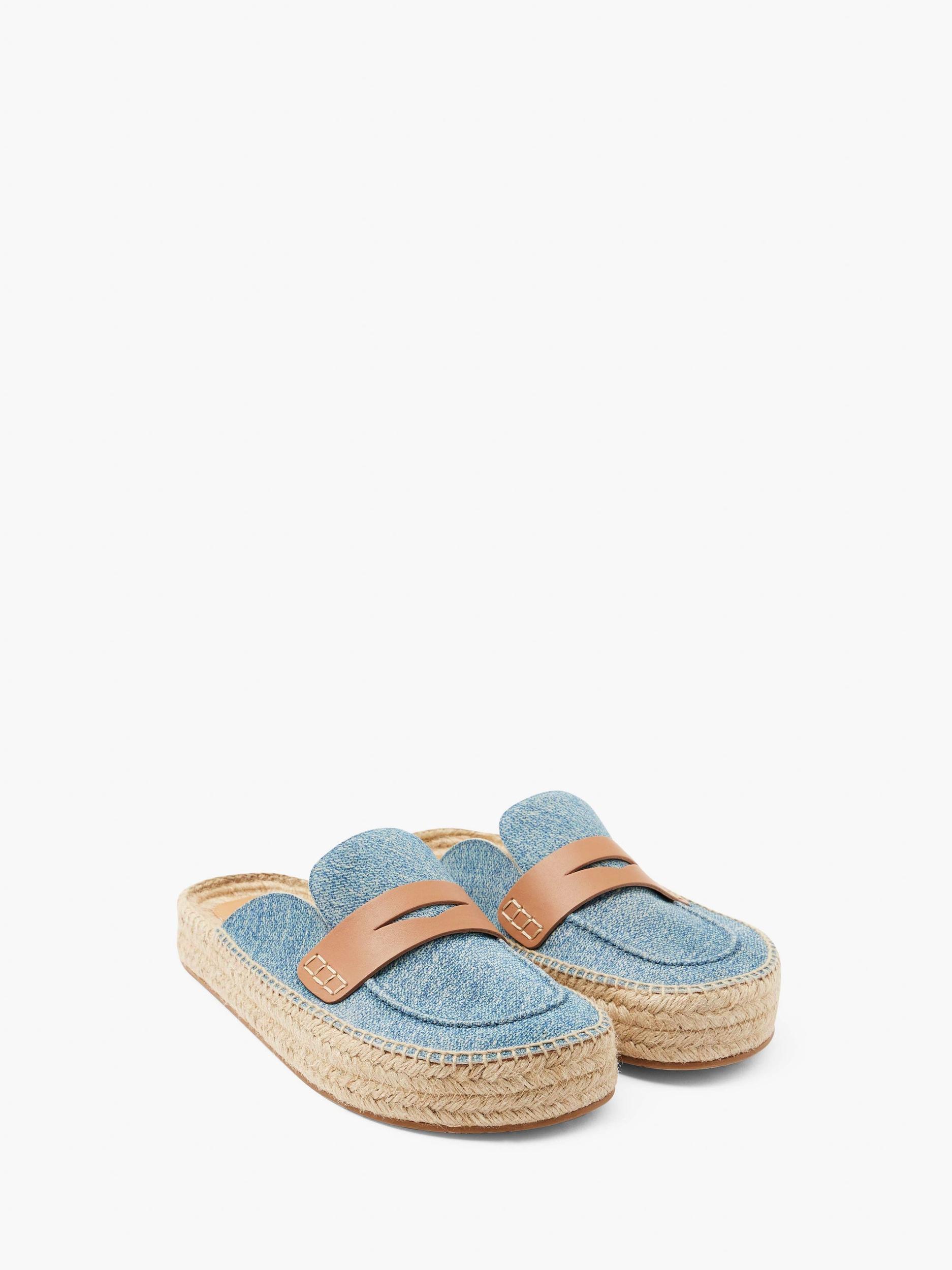 SUEDE ESPADRILLE LOAFER MULES Product Image