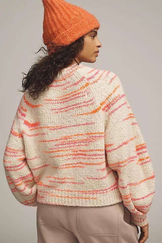 Pilcro Balloon-Sleeve Crew-Neck Sweater Product Image