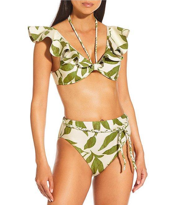 Antonio Melani x M.G. Style Sorrento Bonded Ruffle Bralette Swim Top Product Image