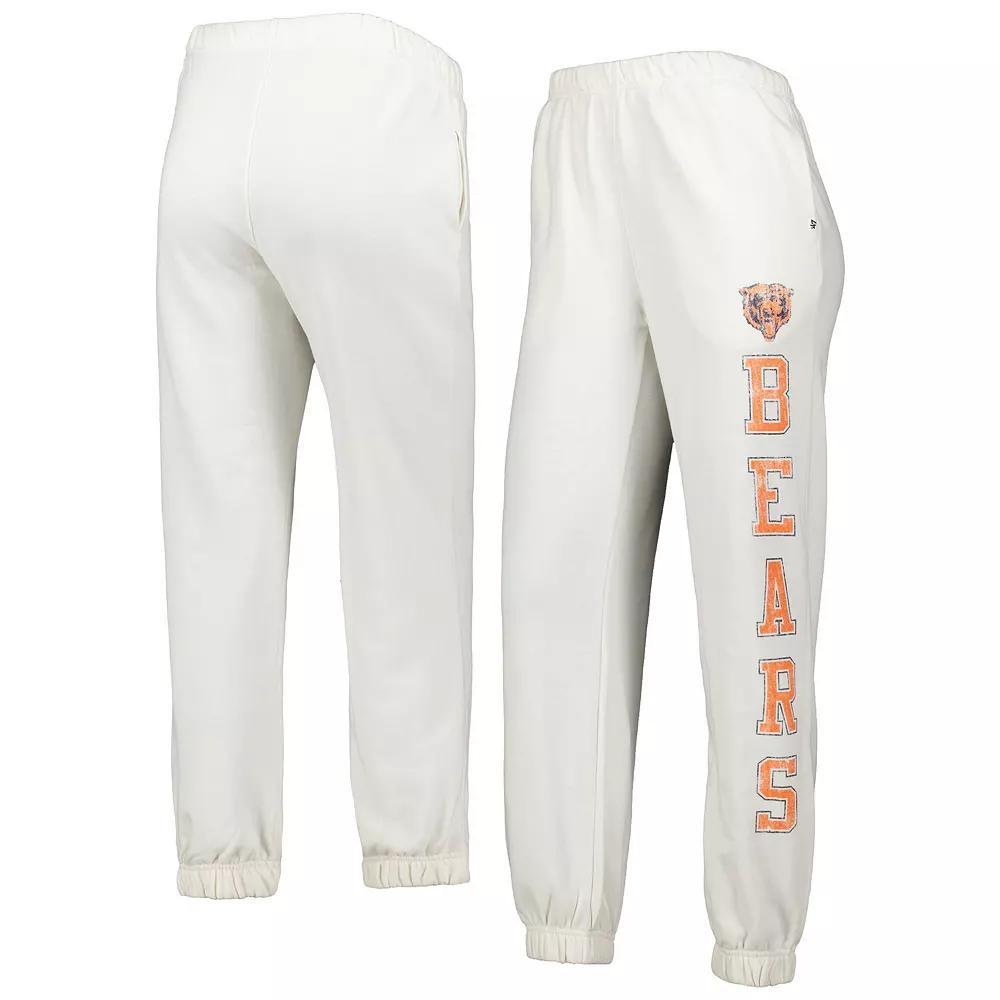 Women's '47 Oatmeal Chicago Bears Harper Joggers, Size: XL, Team Product Image