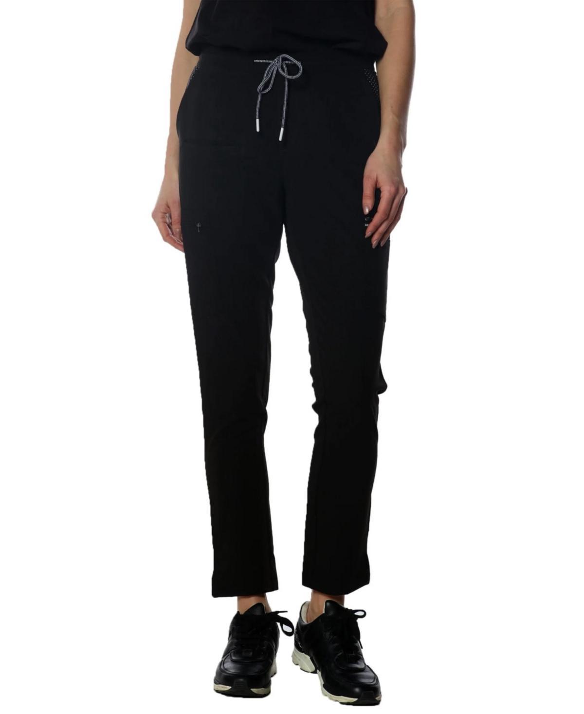 Members Only Reus Open Bottom Scrub Pants For Tall Women in Black at Nordstrom, Size Small Tall Product Image
