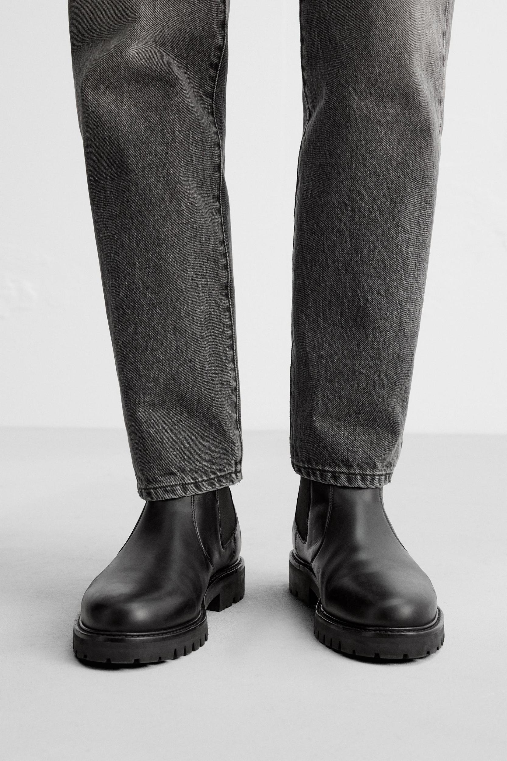 LEATHER CHELSEA BOOTS Product Image
