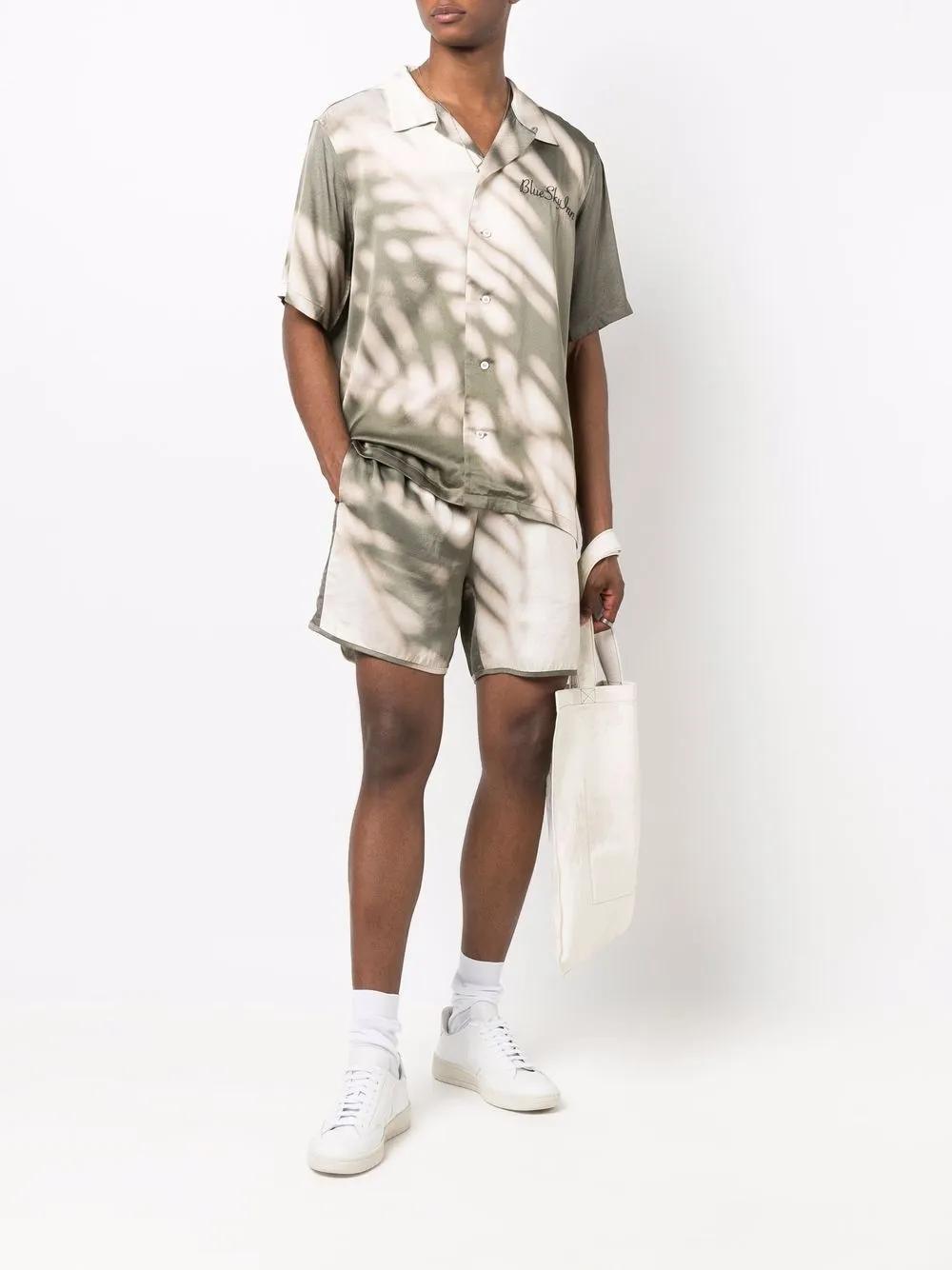 tie-dye print track shorts Product Image