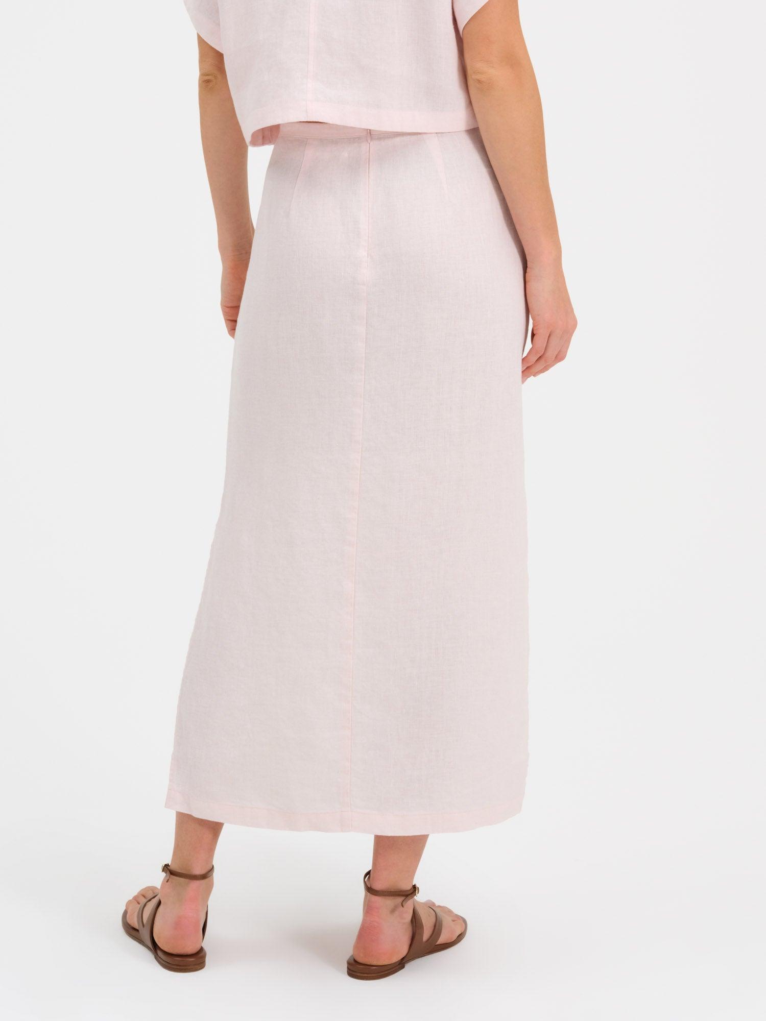 Organic Linen Crop Tee Female Product Image