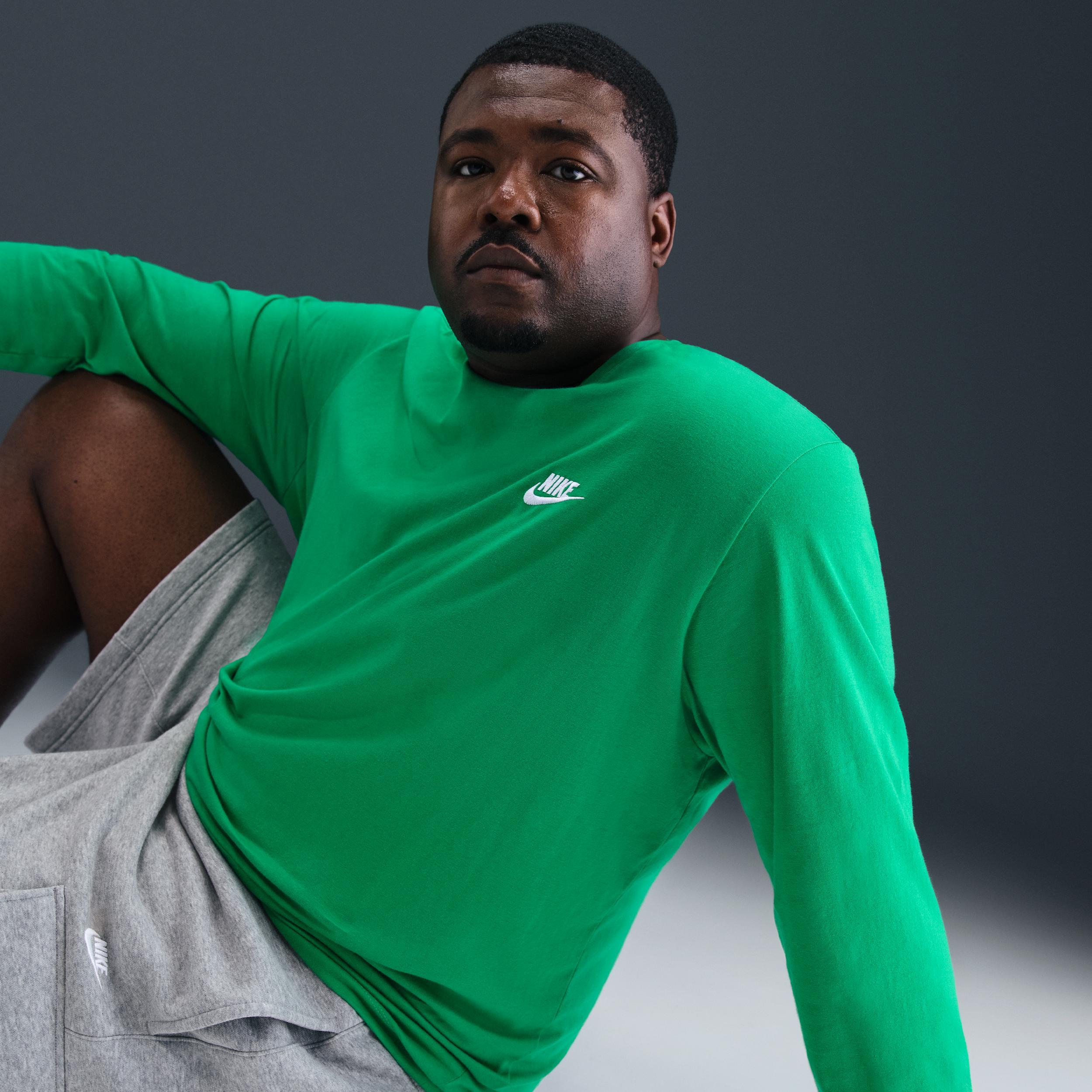 Men's Nike Sportswear Club Long-Sleeve T-Shirt Product Image
