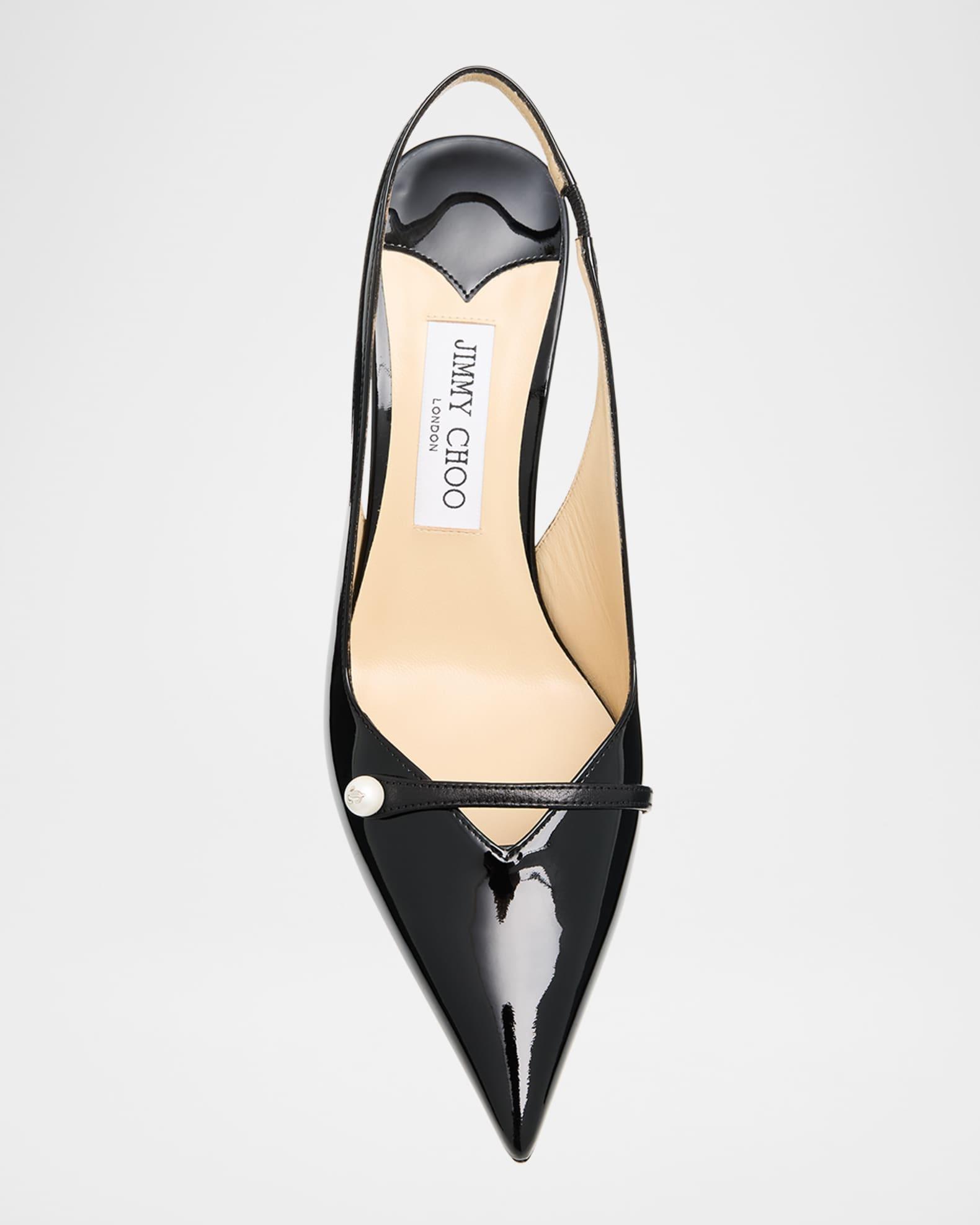 Amita 85 Patent Nappa Leather Slingback Pumps Product Image