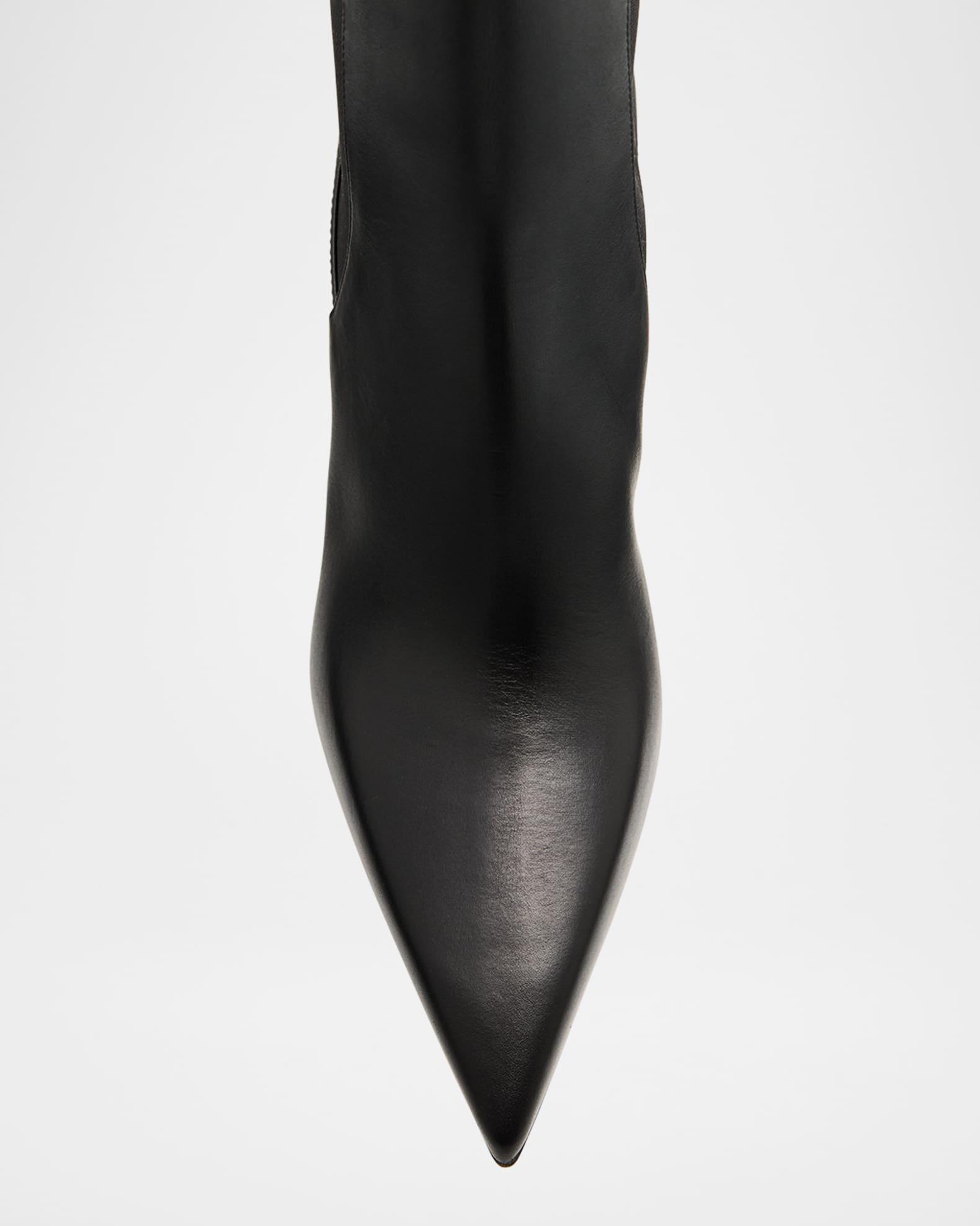 Condodo Leather Red Sole Knee-High Boots Product Image