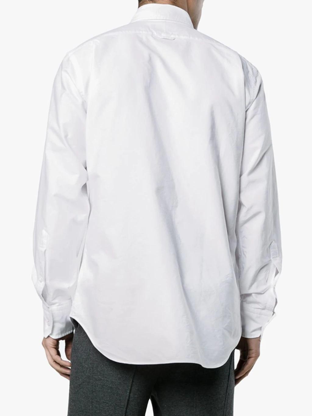 Straight Fit Oxford Shirt In White Product Image