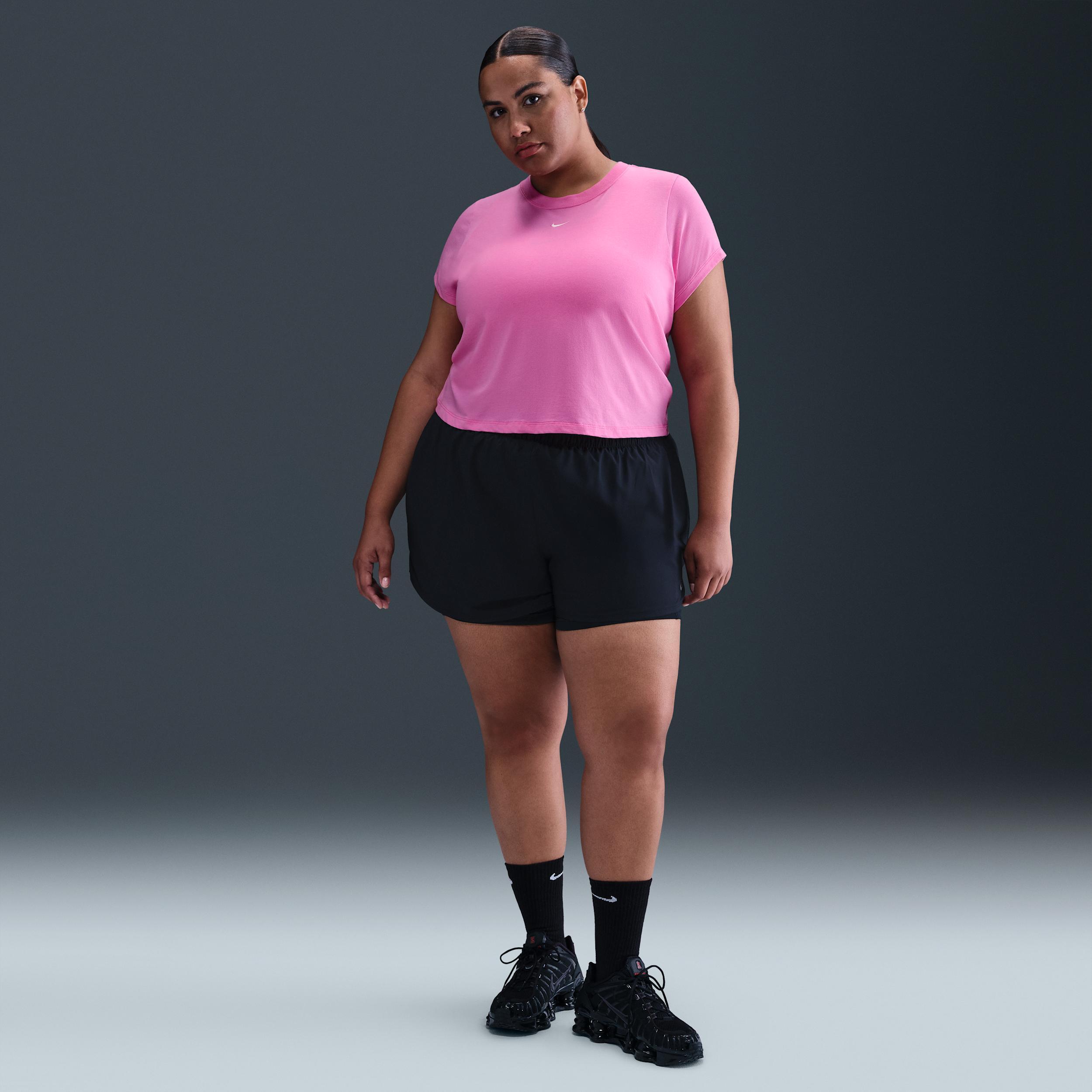 Nike Sportswear Chill Knit Women's Cropped T-Shirt (Plus Size) Product Image