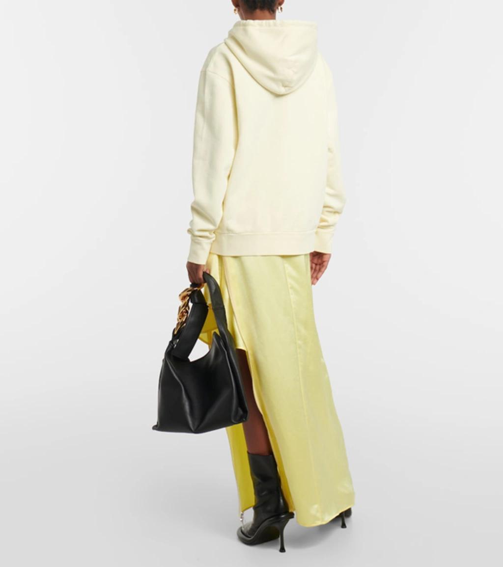 JW ANDERSON Slogan-print Cotton Hoodie In Neutrals Product Image