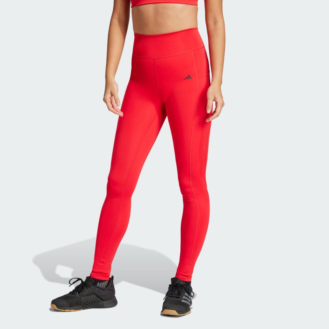 adidas Optime Full Length Leggings Preloved Violet M Womens Product Image
