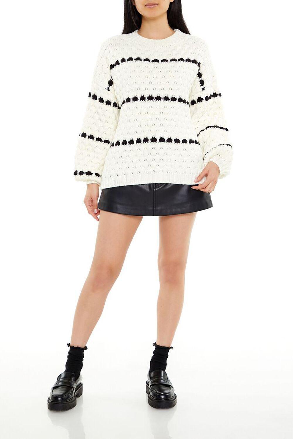 Striped Drop-Sleeve Sweater | Forever 21 Product Image
