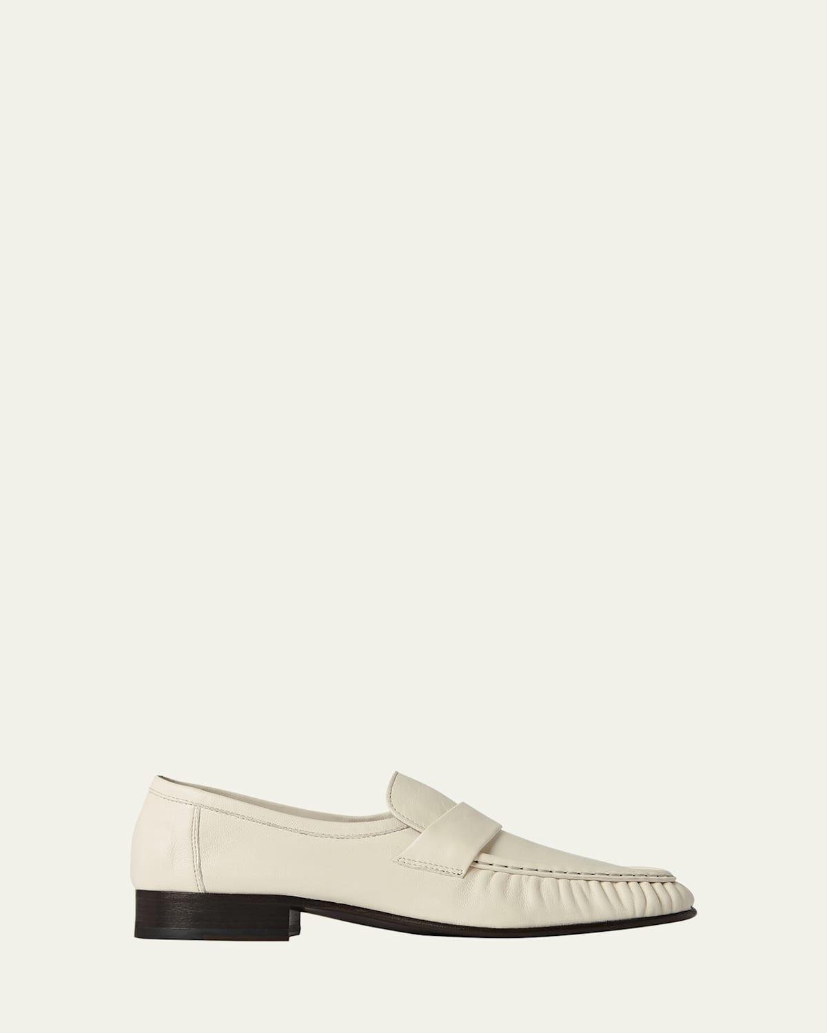 Soft Leather Flat Loafers Product Image