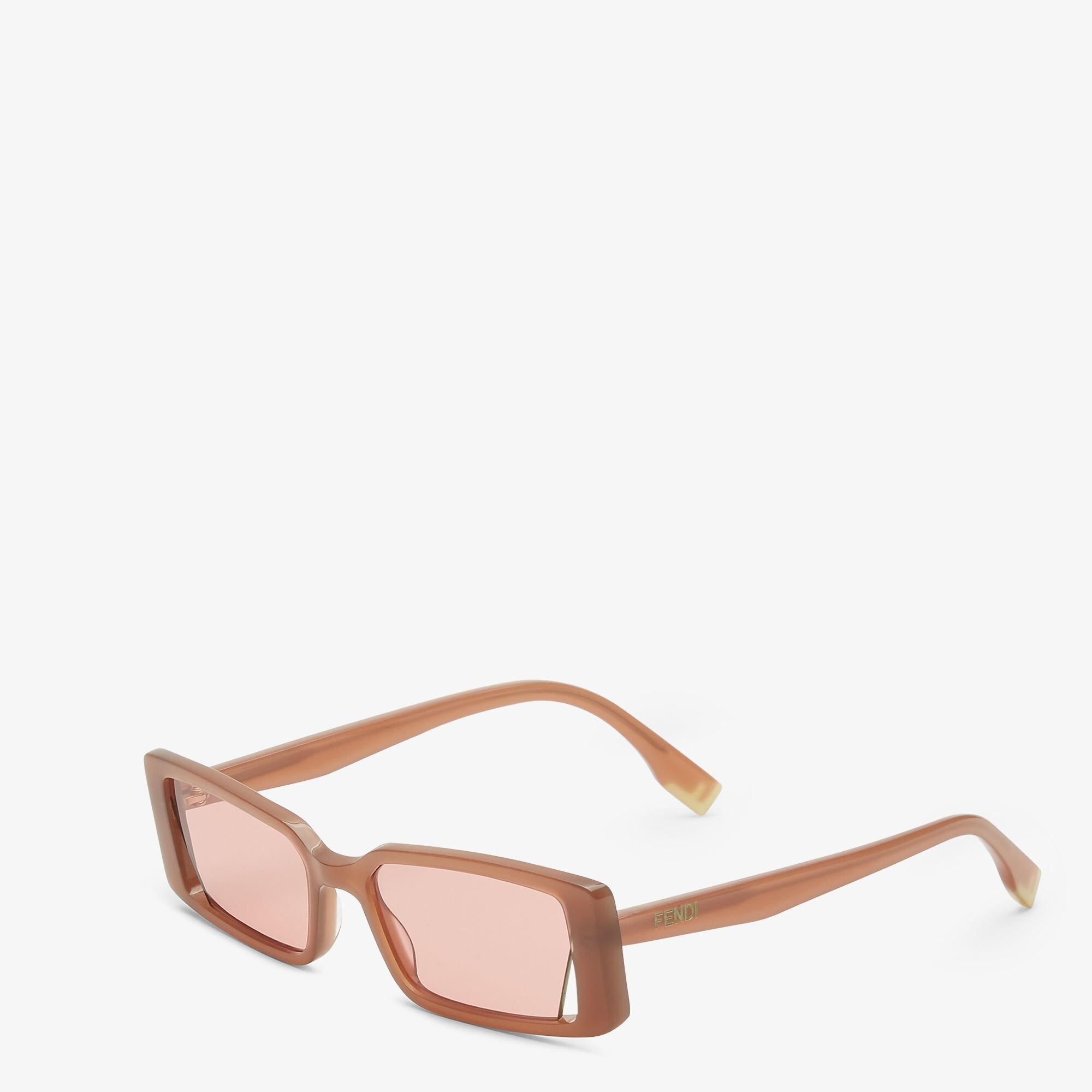 Fendi WayCaramel brown acetate sunglasses Product Image