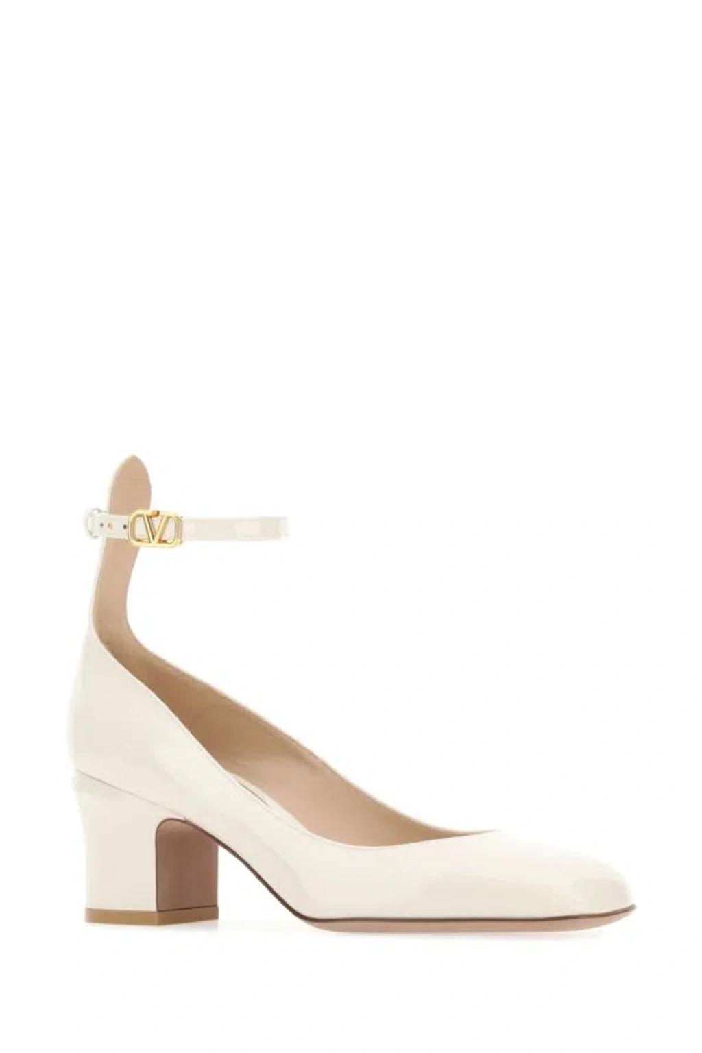 VALENTINO GARAVANI Tan-go 60mm Patent-leather Pumps In Neutrals Product Image