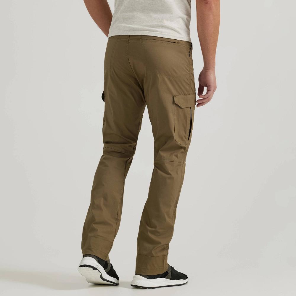 Wrangler Men's ATG Straight Cargo Pants - Earth 34x32: Heavyweight Cotton Blend, Mid Rise, Stretch, Machine Washable Product Image