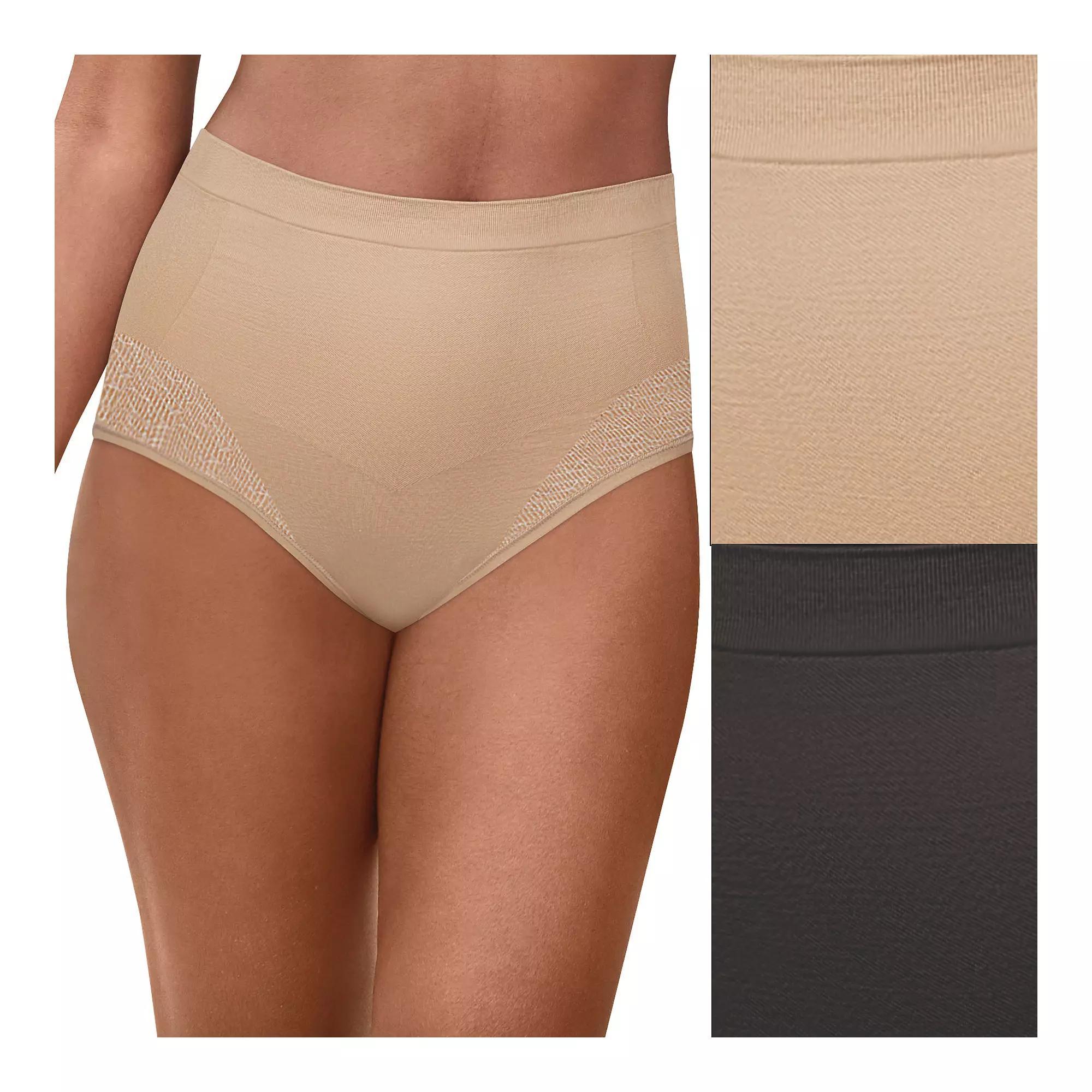 Bali Comfort Revolution 2-Pack Firm Control Brief Panty Set 0048, Women's, Size: XL, Light Beige Pack Product Image
