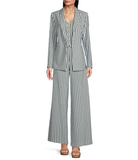 Alex Marie Liza Peak Lapel Stripe Blazer Product Image