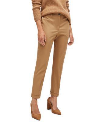 Boss by Hugo Boss Womens Stretch-Cotton Twill Regular-Fit Pants Product Image