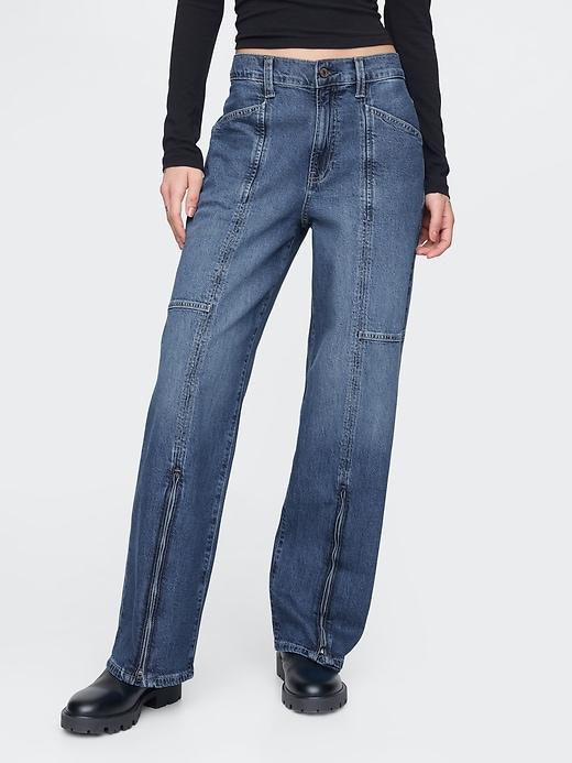 Mid Rise Corduroy '90s Loose Cargo Pants Product Image