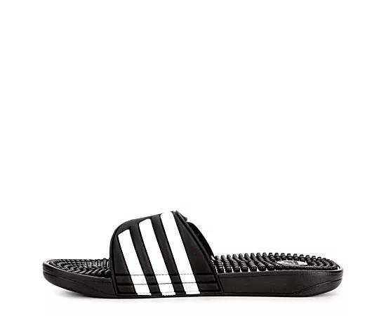 adidas Adissage Men's Slide Sandals, Size: 7, Black White Product Image