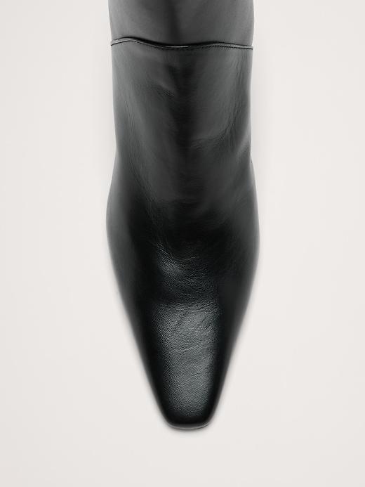 Italian Leather High-Heel Ankle Boot Product Image