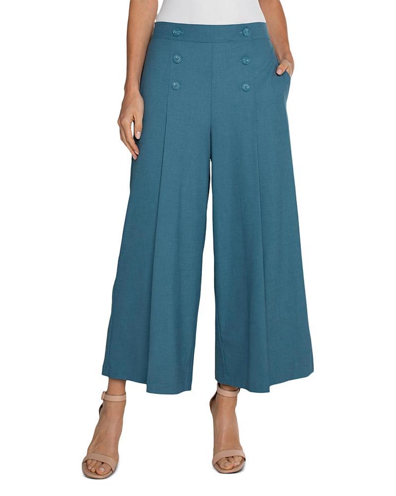 Liverpool Los Angeles Cropped Wide Leg Sailor Pants Product Image