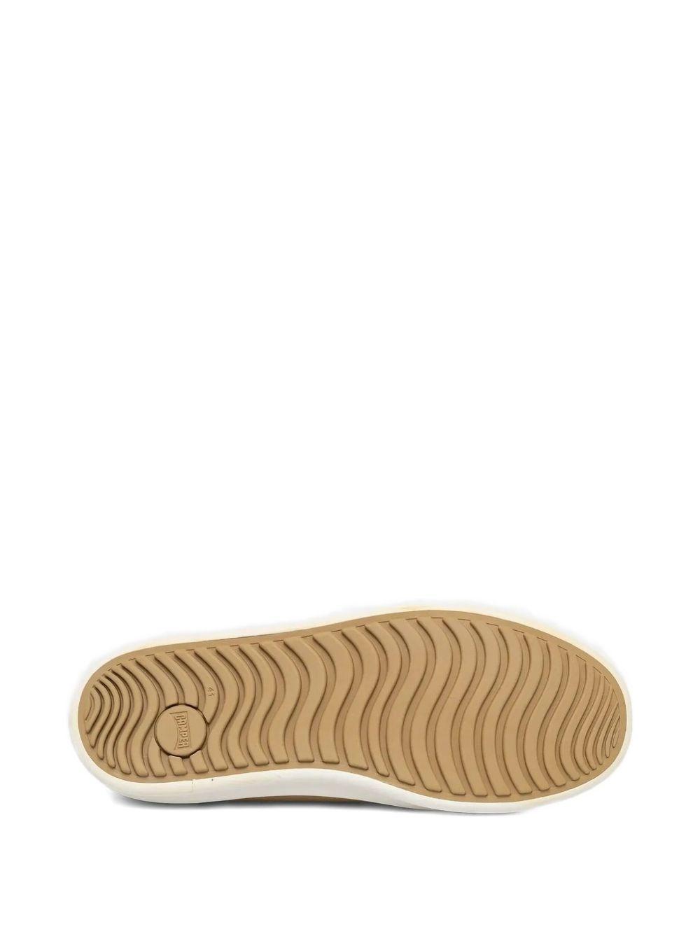 lace-up leather sneakers  Product Image